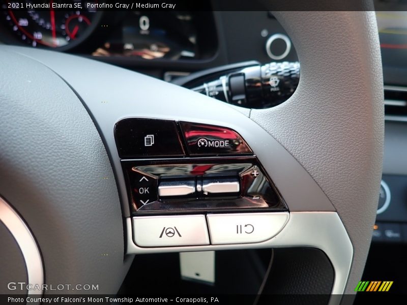 Portofino Gray / Medium Gray 2021 Hyundai Elantra SE
