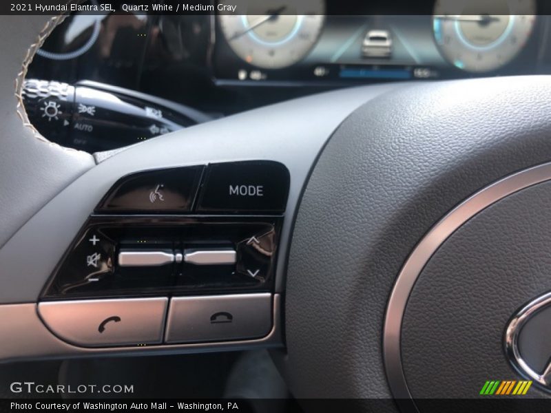 Quartz White / Medium Gray 2021 Hyundai Elantra SEL