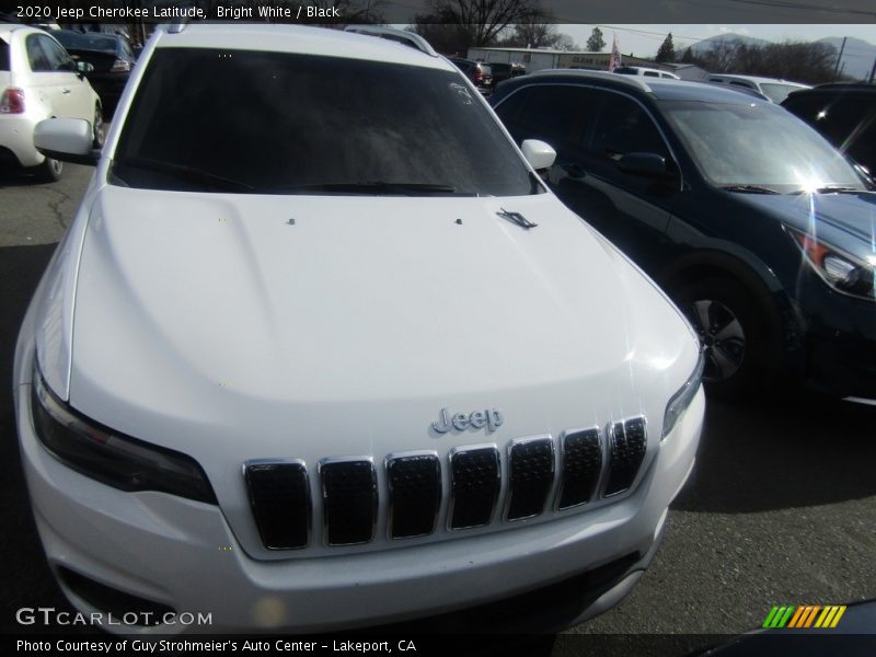 Bright White / Black 2020 Jeep Cherokee Latitude