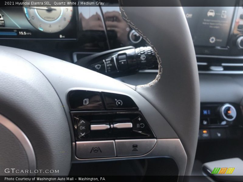 Quartz White / Medium Gray 2021 Hyundai Elantra SEL