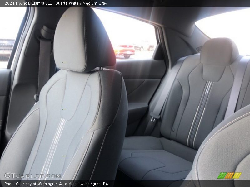 Quartz White / Medium Gray 2021 Hyundai Elantra SEL