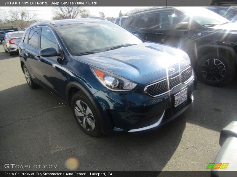 Deep Cerulean Blue / Black 2019 Kia Niro LX Hybrid