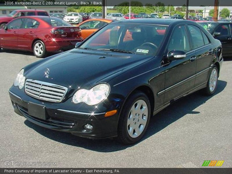 Black / Black 2006 Mercedes-Benz C 280 4Matic Luxury