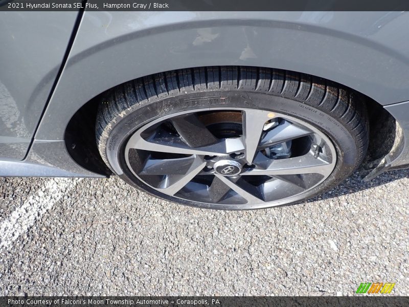 Hampton Gray / Black 2021 Hyundai Sonata SEL Plus