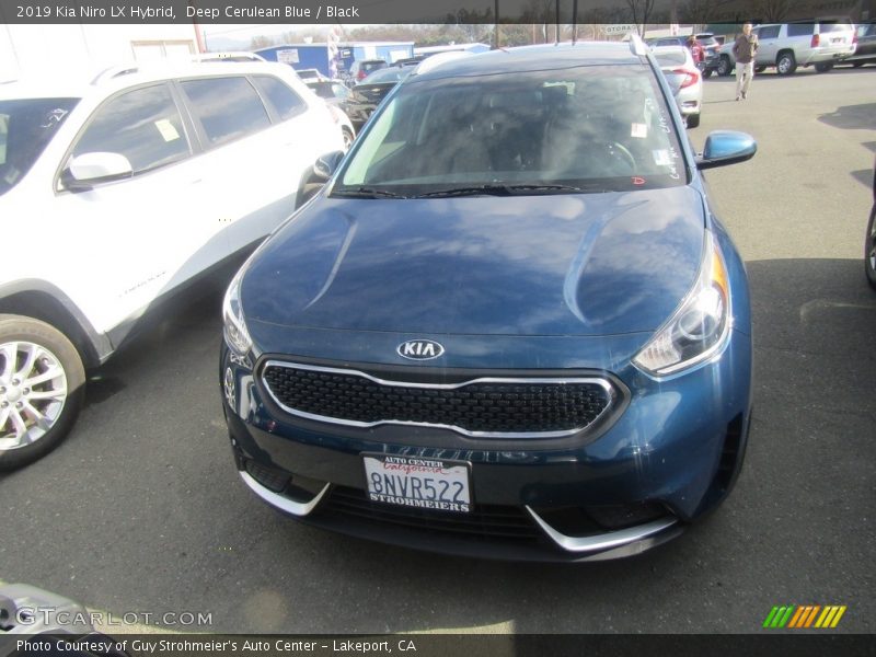 Deep Cerulean Blue / Black 2019 Kia Niro LX Hybrid
