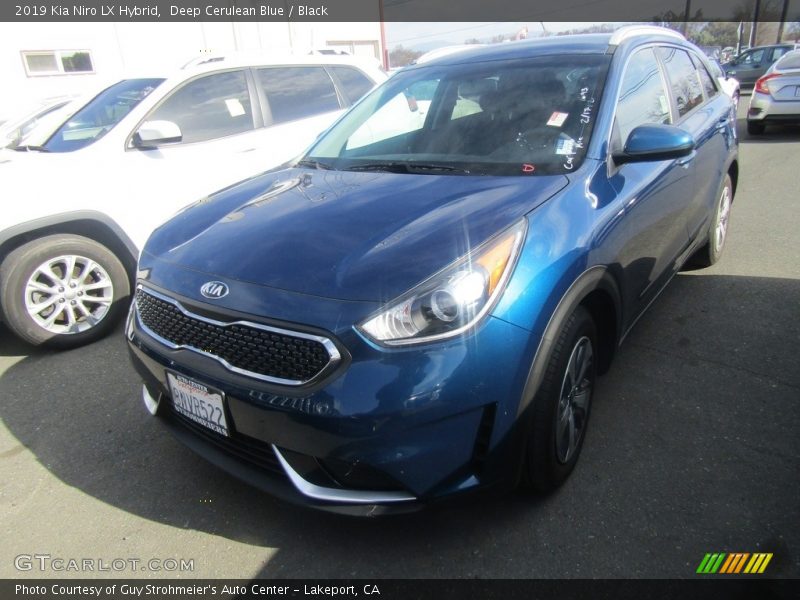 Deep Cerulean Blue / Black 2019 Kia Niro LX Hybrid