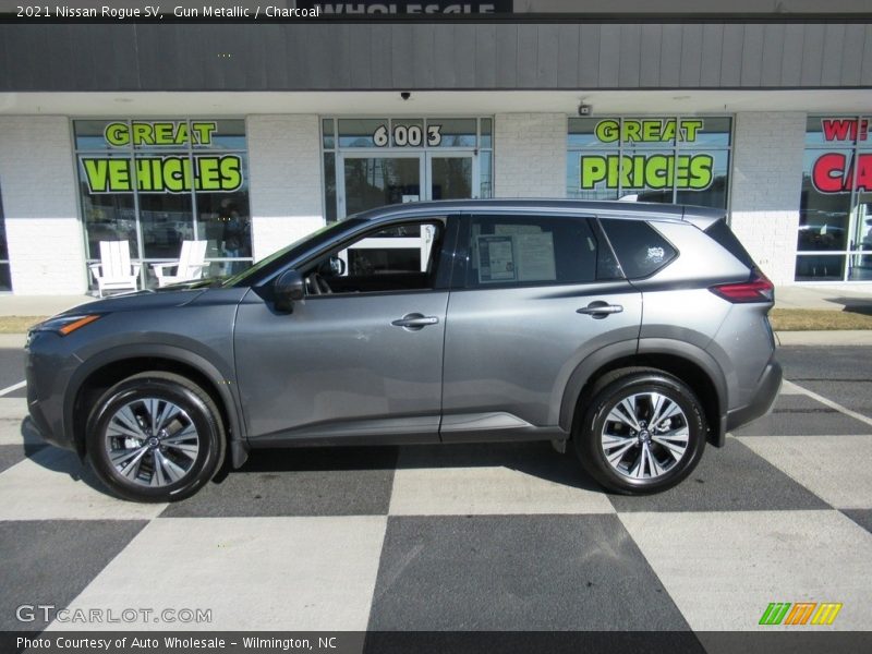 Gun Metallic / Charcoal 2021 Nissan Rogue SV