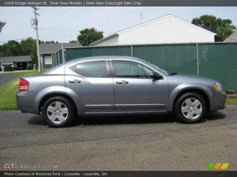 Silver Steel Metallic / Dark Slate Gray/Light Slate Gray 2008 Dodge Avenger SE