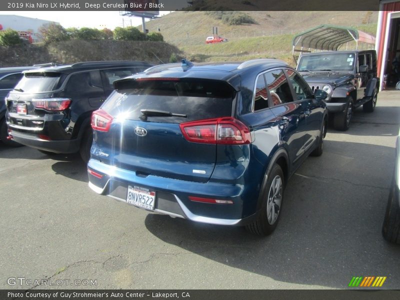 Deep Cerulean Blue / Black 2019 Kia Niro LX Hybrid