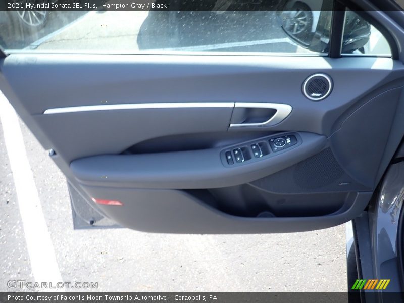 Hampton Gray / Black 2021 Hyundai Sonata SEL Plus