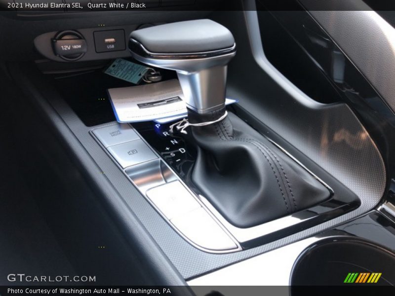 Quartz White / Black 2021 Hyundai Elantra SEL
