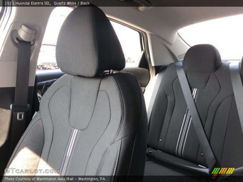 Quartz White / Black 2021 Hyundai Elantra SEL