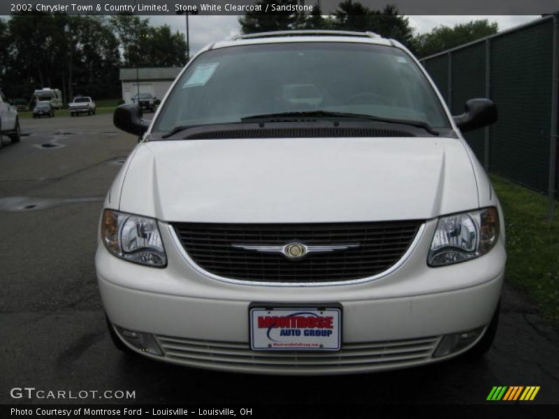 Stone White Clearcoat / Sandstone 2002 Chrysler Town & Country Limited