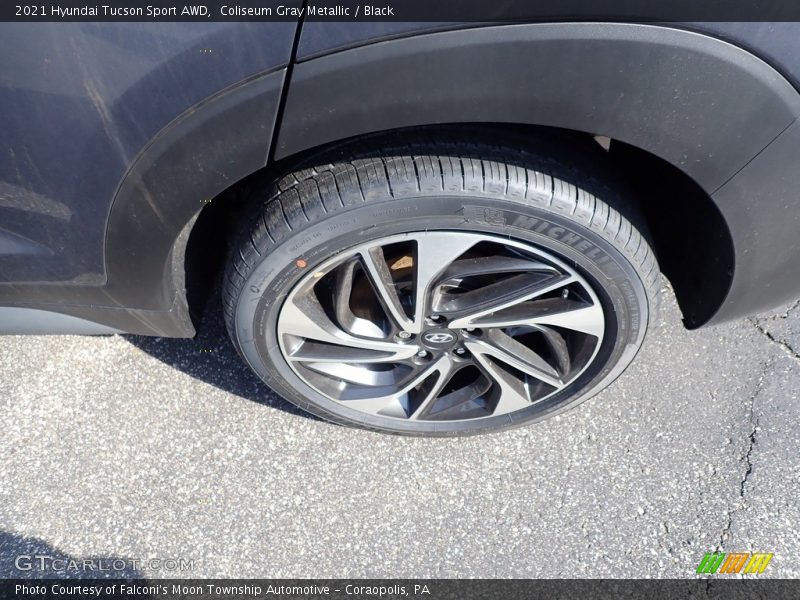 Coliseum Gray Metallic / Black 2021 Hyundai Tucson Sport AWD