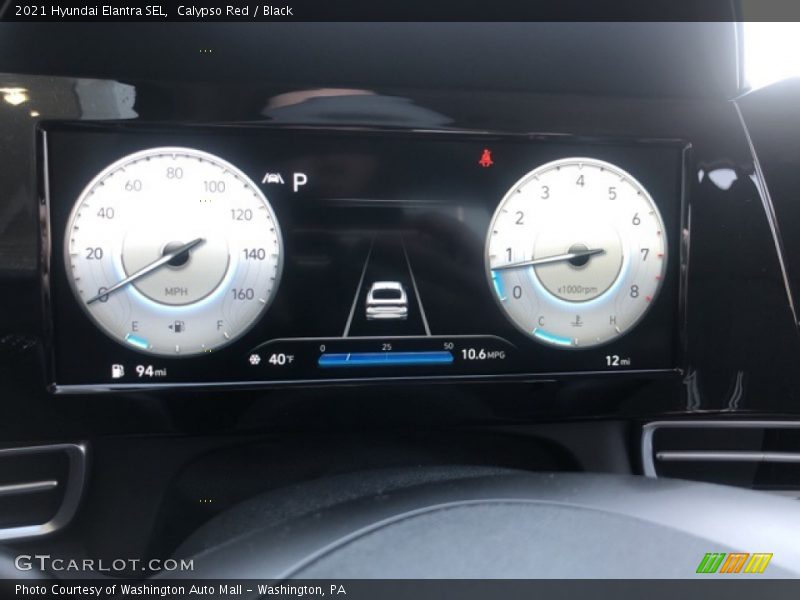 Calypso Red / Black 2021 Hyundai Elantra SEL