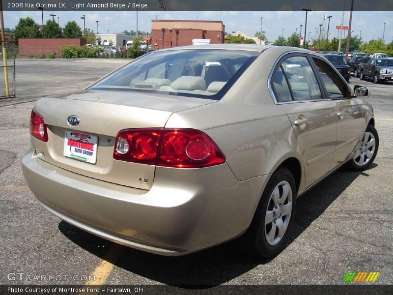 Light Almond Beige / Beige 2008 Kia Optima LX