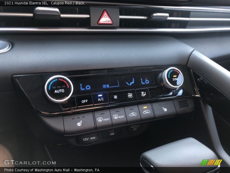 Calypso Red / Black 2021 Hyundai Elantra SEL