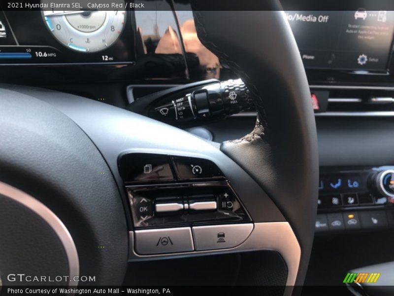 Calypso Red / Black 2021 Hyundai Elantra SEL