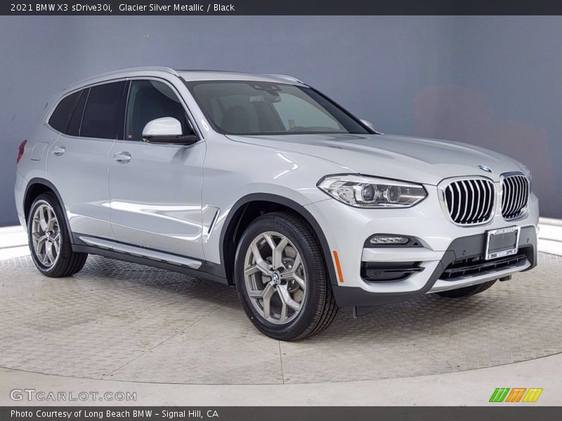 Glacier Silver Metallic / Black 2021 BMW X3 sDrive30i