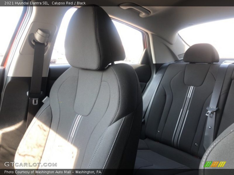 Calypso Red / Black 2021 Hyundai Elantra SEL