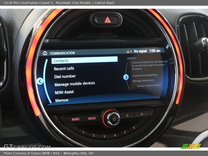 Moonwalk Gray Metallic / Carbon Black 2018 Mini Countryman Cooper S