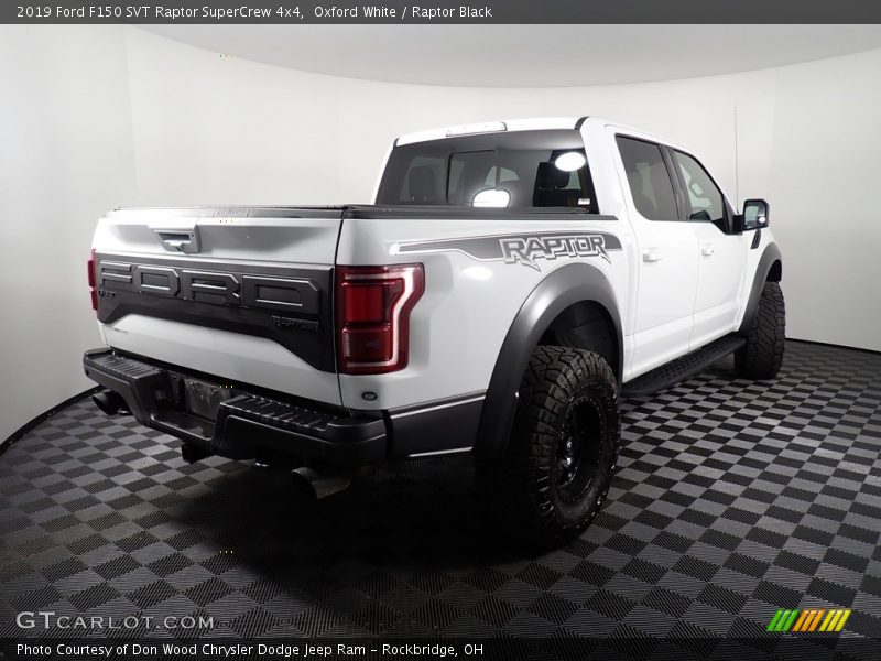 Oxford White / Raptor Black 2019 Ford F150 SVT Raptor SuperCrew 4x4