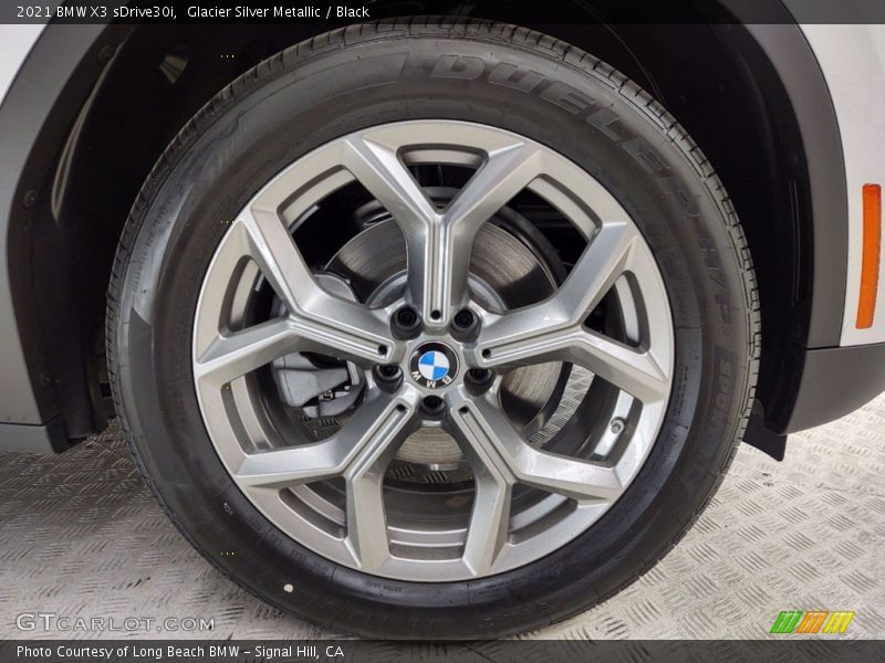 Glacier Silver Metallic / Black 2021 BMW X3 sDrive30i