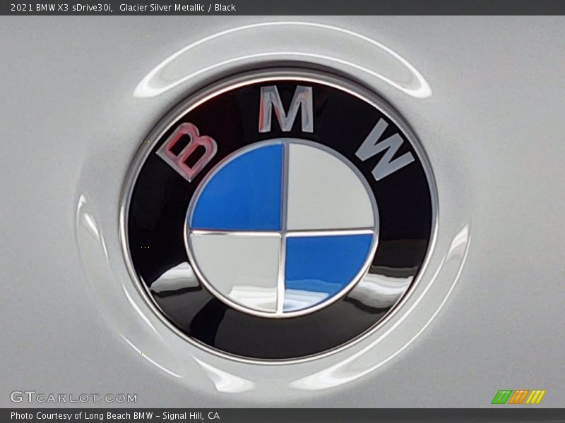 Glacier Silver Metallic / Black 2021 BMW X3 sDrive30i