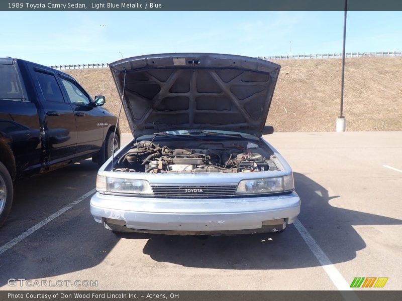 Light Blue Metallic / Blue 1989 Toyota Camry Sedan