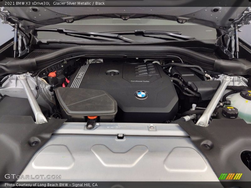Glacier Silver Metallic / Black 2021 BMW X3 sDrive30i