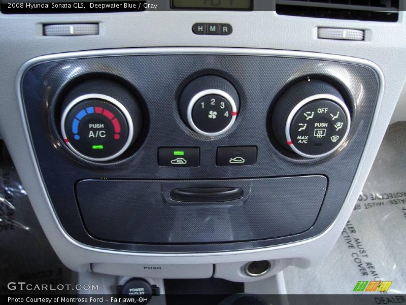 Deepwater Blue / Gray 2008 Hyundai Sonata GLS