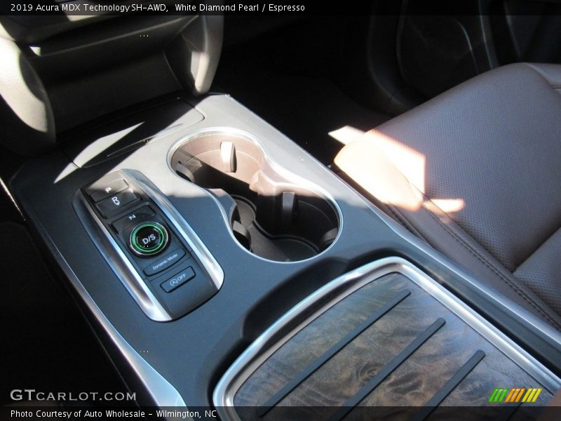 White Diamond Pearl / Espresso 2019 Acura MDX Technology SH-AWD