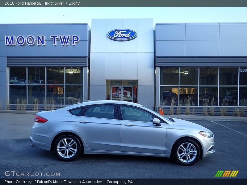 Ingot Silver / Ebony 2018 Ford Fusion SE