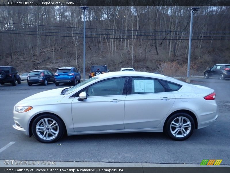 Ingot Silver / Ebony 2018 Ford Fusion SE