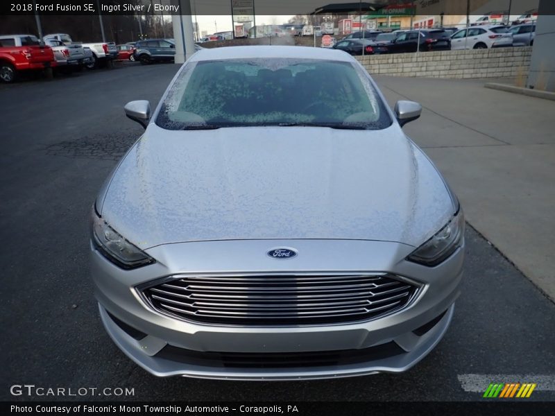 Ingot Silver / Ebony 2018 Ford Fusion SE