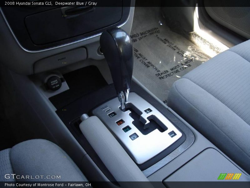 Deepwater Blue / Gray 2008 Hyundai Sonata GLS