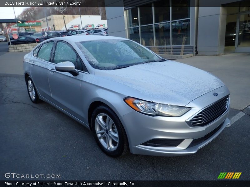 Ingot Silver / Ebony 2018 Ford Fusion SE