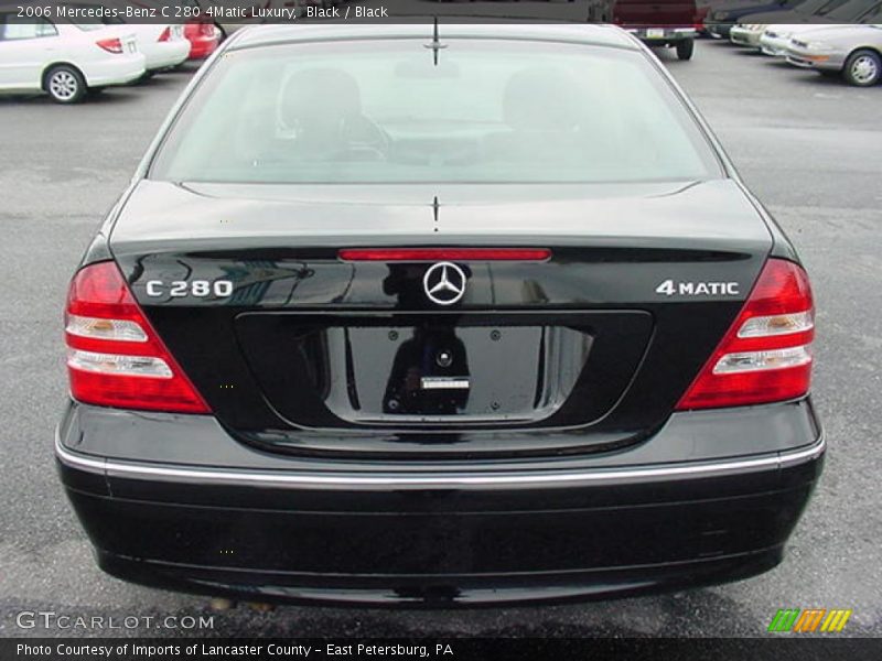 Black / Black 2006 Mercedes-Benz C 280 4Matic Luxury