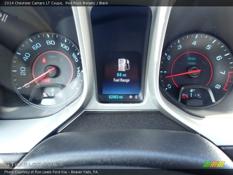 Red Rock Metallic / Black 2014 Chevrolet Camaro LT Coupe