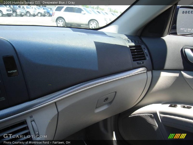 Deepwater Blue / Gray 2008 Hyundai Sonata GLS