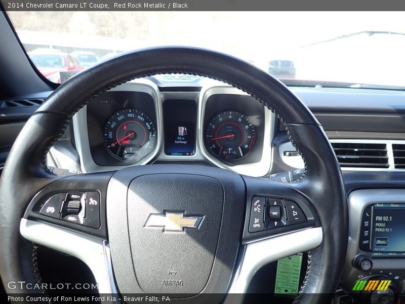 Red Rock Metallic / Black 2014 Chevrolet Camaro LT Coupe