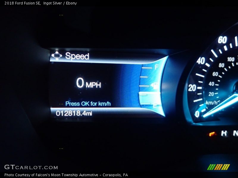 Ingot Silver / Ebony 2018 Ford Fusion SE