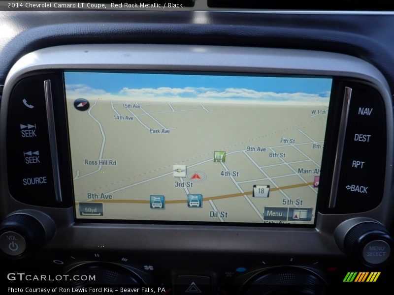 Red Rock Metallic / Black 2014 Chevrolet Camaro LT Coupe