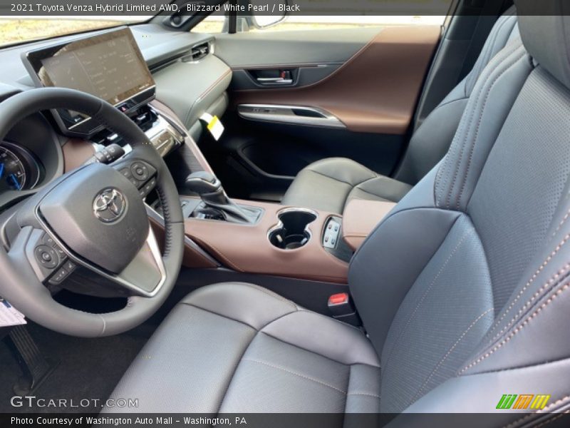 Blizzard White Pearl / Black 2021 Toyota Venza Hybrid Limited AWD