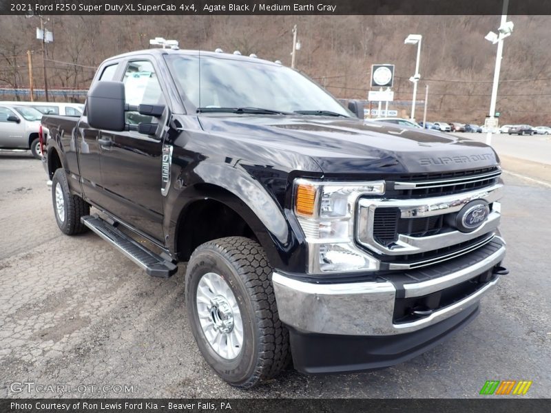 Agate Black / Medium Earth Gray 2021 Ford F250 Super Duty XL SuperCab 4x4