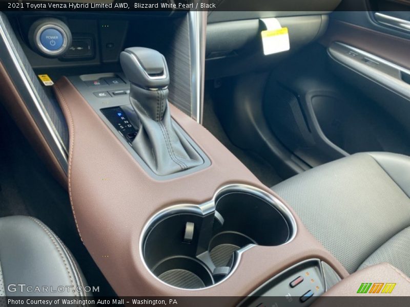 Blizzard White Pearl / Black 2021 Toyota Venza Hybrid Limited AWD