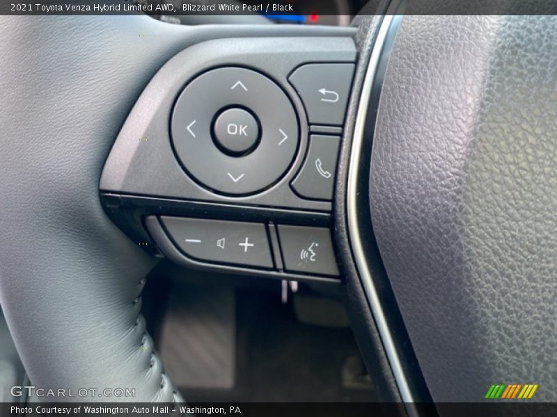 Blizzard White Pearl / Black 2021 Toyota Venza Hybrid Limited AWD