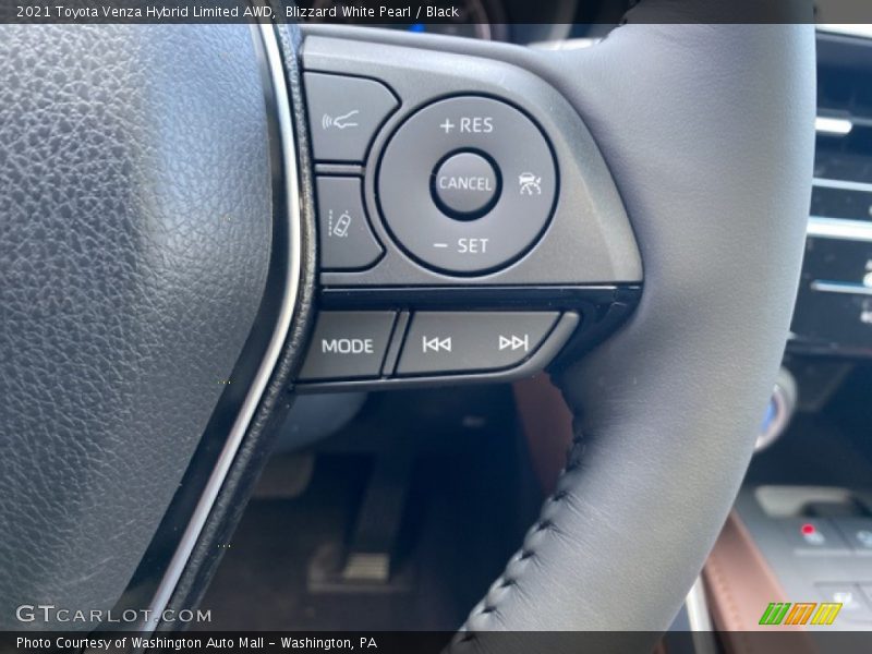 Blizzard White Pearl / Black 2021 Toyota Venza Hybrid Limited AWD