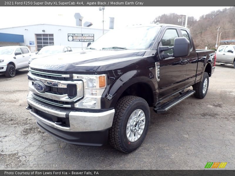 Agate Black / Medium Earth Gray 2021 Ford F250 Super Duty XL SuperCab 4x4
