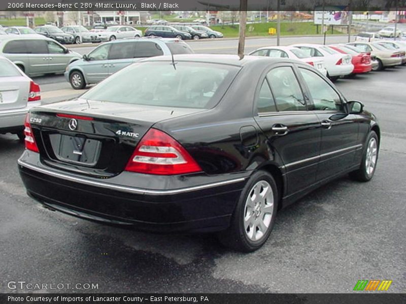 Black / Black 2006 Mercedes-Benz C 280 4Matic Luxury